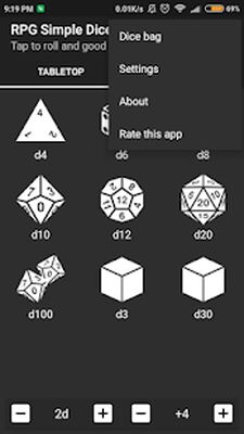 Скачать взломанную RPG Simple Dice [Бесплатные покупки] MOD apk на Андроид