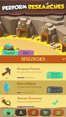 Скачать взломанную Idle Miner Clicker Games [Много монет] MOD apk на Андроид