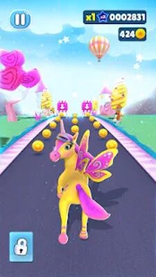 Скачать взломанную Пони Единорог Игра: Беги Игр [Много денег] MOD apk на Андроид