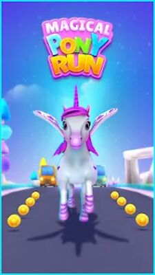 Скачать взломанную Пони Единорог Игра: Беги Игр [Много денег] MOD apk на Андроид