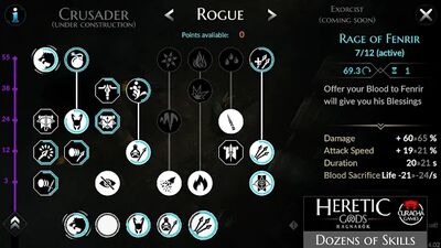 Скачать взломанную HERETIC GODS [Бесплатные покупки] MOD apk на Андроид