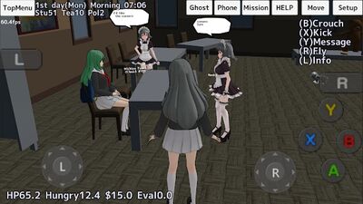 Скачать взломанную School Girls Simulator [Много монет] MOD apk на Андроид