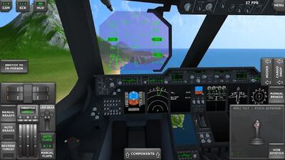 Скачать взломанную Turboprop Flight Simulator 3D [Бесплатные покупки] MOD apk на Андроид