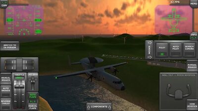 Скачать взломанную Turboprop Flight Simulator 3D [Бесплатные покупки] MOD apk на Андроид