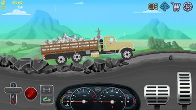 Скачать взломанную Дальнобойщики 2D грузовик симулятор [Мод меню] MOD apk на Андроид