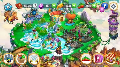 Скачать взломанную Город драконов (Dragon City) [Много денег] MOD apk на Андроид