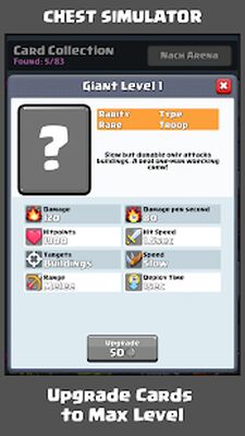 Скачать взломанную Chest Simulator for Clash Royale [Бесплатные покупки] MOD apk на Андроид