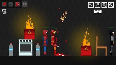 Скачать взломанную Spider Iron Human Playground [Бесплатные покупки] MOD apk на Андроид