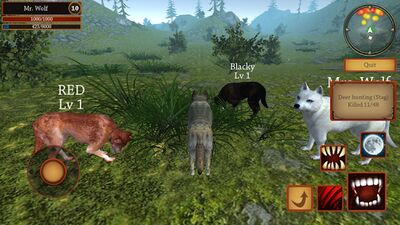 Скачать взломанную Симулятор Волка - Звери [Много монет] MOD apk на Андроид