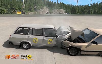 Скачать взломанную Car Crash Test VAZ 2104 [Мод меню] MOD apk на Андроид