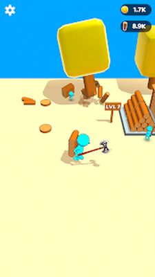 Скачать взломанную Craftheim - ленивый дровосек [Много денег] MOD apk на Андроид