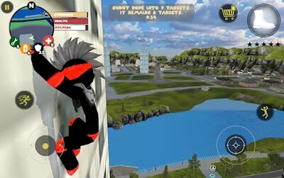 Скачать взломанную Stickman Rope Hero [Много монет] MOD apk на Андроид