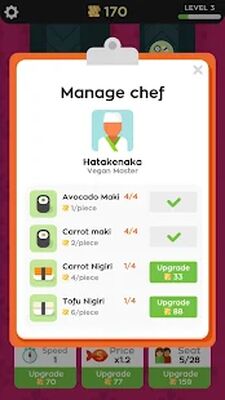 Скачать взломанную Sushi Bar Idle [Мод меню] MOD apk на Андроид