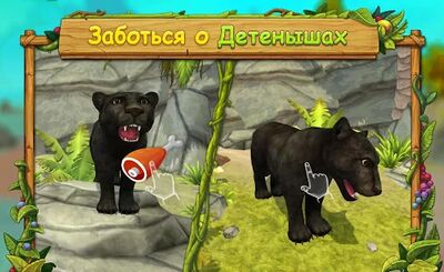 Скачать взломанную Cимулятор Семьи Пантеры : Играй Онлайн [Много монет] MOD apk на Андроид