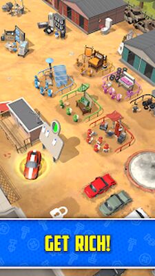 Скачать взломанную Scrapyard Tycoon Idle Game [Много денег] MOD apk на Андроид