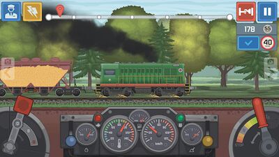 Скачать взломанную Train Simulator: поезд игра 2D [Много монет] MOD apk на Андроид