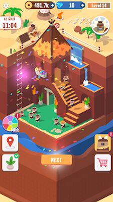 Скачать взломанную Idle Digging [Бесплатные покупки] MOD apk на Андроид