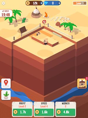 Скачать взломанную Idle Digging [Бесплатные покупки] MOD apk на Андроид