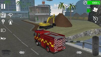 Скачать взломанную Fire Engine Simulator [Мод меню] MOD apk на Андроид