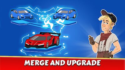 Скачать взломанную Merge Car game idle tycoon [Много денег] MOD apk на Андроид