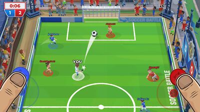 Скачать взломанную Футбольная битва (Soccer Battle) [Много денег] MOD apk на Андроид