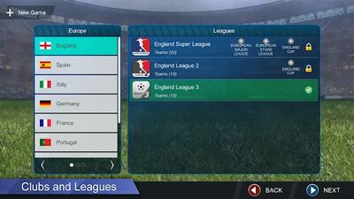 Скачать взломанную Pro League Soccer [Много монет] MOD apk на Андроид