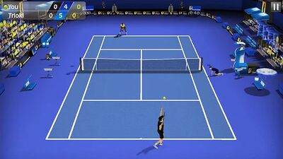 Скачать взломанную Теннис пальцем 3D - Tennis [Много монет] MOD apk на Андроид