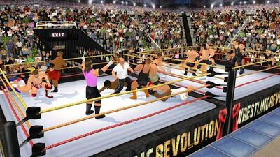 Скачать взломанную Wrestling Revolution 3D [Много денег] MOD apk на Андроид