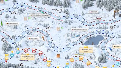 Скачать взломанную Biathlon Mania [Много монет] MOD apk на Андроид