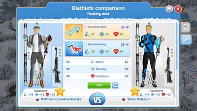 Скачать взломанную Biathlon Mania [Много монет] MOD apk на Андроид