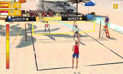 Скачать взломанную Пляжный волейбол 3D [Бесплатные покупки] MOD apk на Андроид