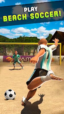 Скачать взломанную Shoot Цель Пляжный футбол [Много денег] MOD apk на Андроид