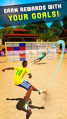 Скачать взломанную Shoot Цель Пляжный футбол [Много денег] MOD apk на Андроид