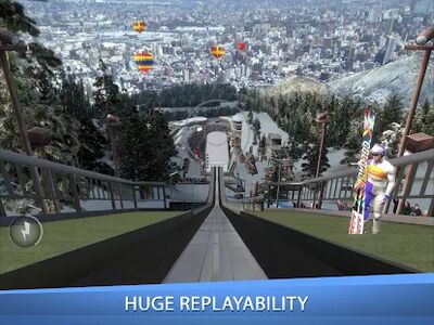 Скачать взломанную Ski Jumping Pro [Много денег] MOD apk на Андроид