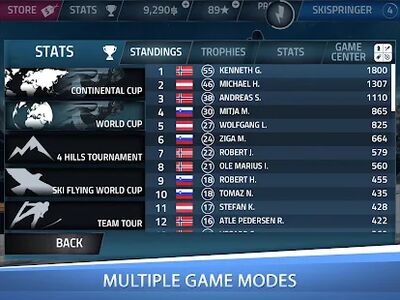 Скачать взломанную Ski Jumping Pro [Много денег] MOD apk на Андроид