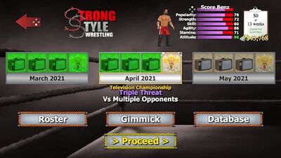 Скачать взломанную Wrestling Empire [Бесплатные покупки] MOD apk на Андроид