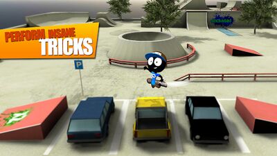 Скачать взломанную Stickman Skate Battle [Много монет] MOD apk на Андроид