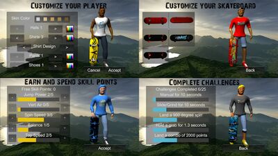 Скачать взломанную Skating Freestyle Extreme 3D [Бесплатные покупки] MOD apk на Андроид