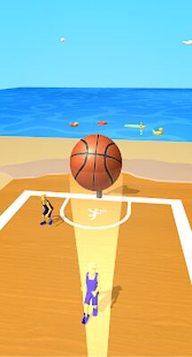 Скачать взломанную Dribble Hoops [Много монет] MOD apk на Андроид