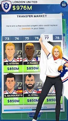 Скачать взломанную Idle Eleven: станьте футбольными миллионером [Много денег] MOD apk на Андроид