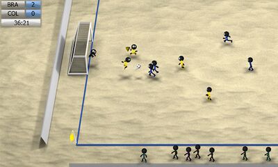 Скачать взломанную Stickman Soccer 2014 [Много монет] MOD apk на Андроид