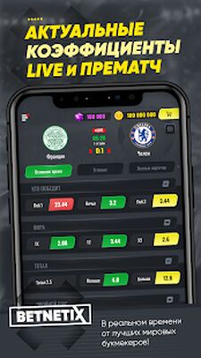 Скачать взломанную Betnetix - ставки на спорт, букмекерская контора [Мод меню] MOD apk на Андроид
