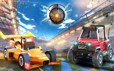 Скачать взломанную Футбольная лига на ракетных [Бесплатные покупки] MOD apk на Андроид
