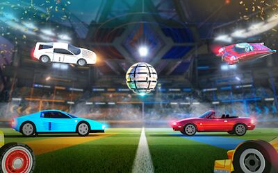 Скачать взломанную Футбольная лига на ракетных [Бесплатные покупки] MOD apk на Андроид