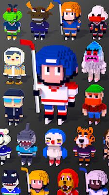 Скачать взломанную Blocky Hockey [Много монет] MOD apk на Андроид