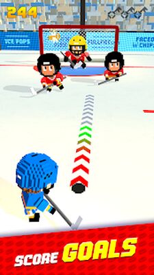 Скачать взломанную Blocky Hockey [Много монет] MOD apk на Андроид