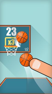 Скачать взломанную Basketball FRVR - Стреляйте обручем и слэм данк! [Много монет] MOD apk на Андроид