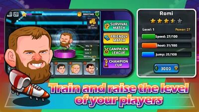 Скачать взломанную Head Soccer - Star League [Много денег] MOD apk на Андроид