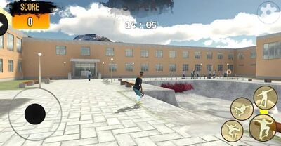 Скачать взломанную Freestyle Extreme Skater: Flippy Skate [Много денег] MOD apk на Андроид