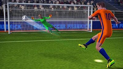 Скачать взломанную Soccer World League FreeKick [Много денег] MOD apk на Андроид